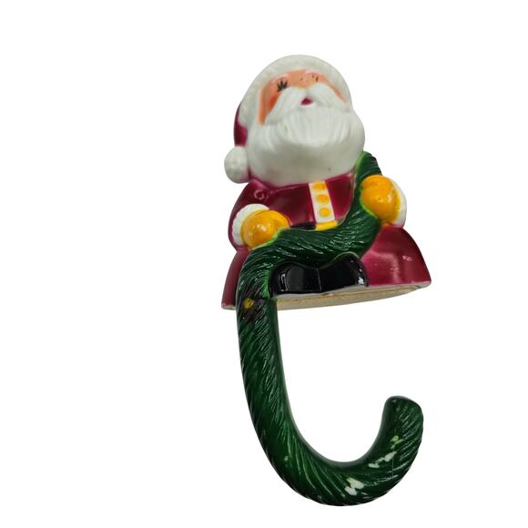 Vintage Stocking Holders 1980s SunHill Industries Santa Bear Blow Mold Retro - Picture 2 of 6